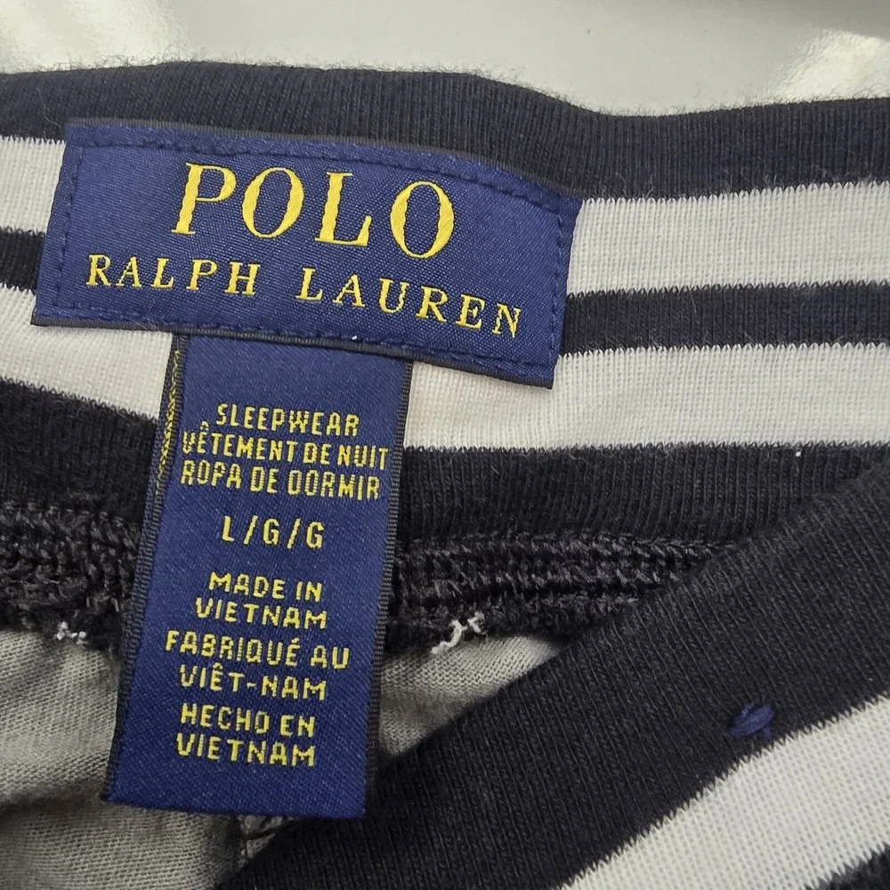 Polo Ralph Lauren Pajama Pants Mens Large Gray Camouflage Sleepwear‎